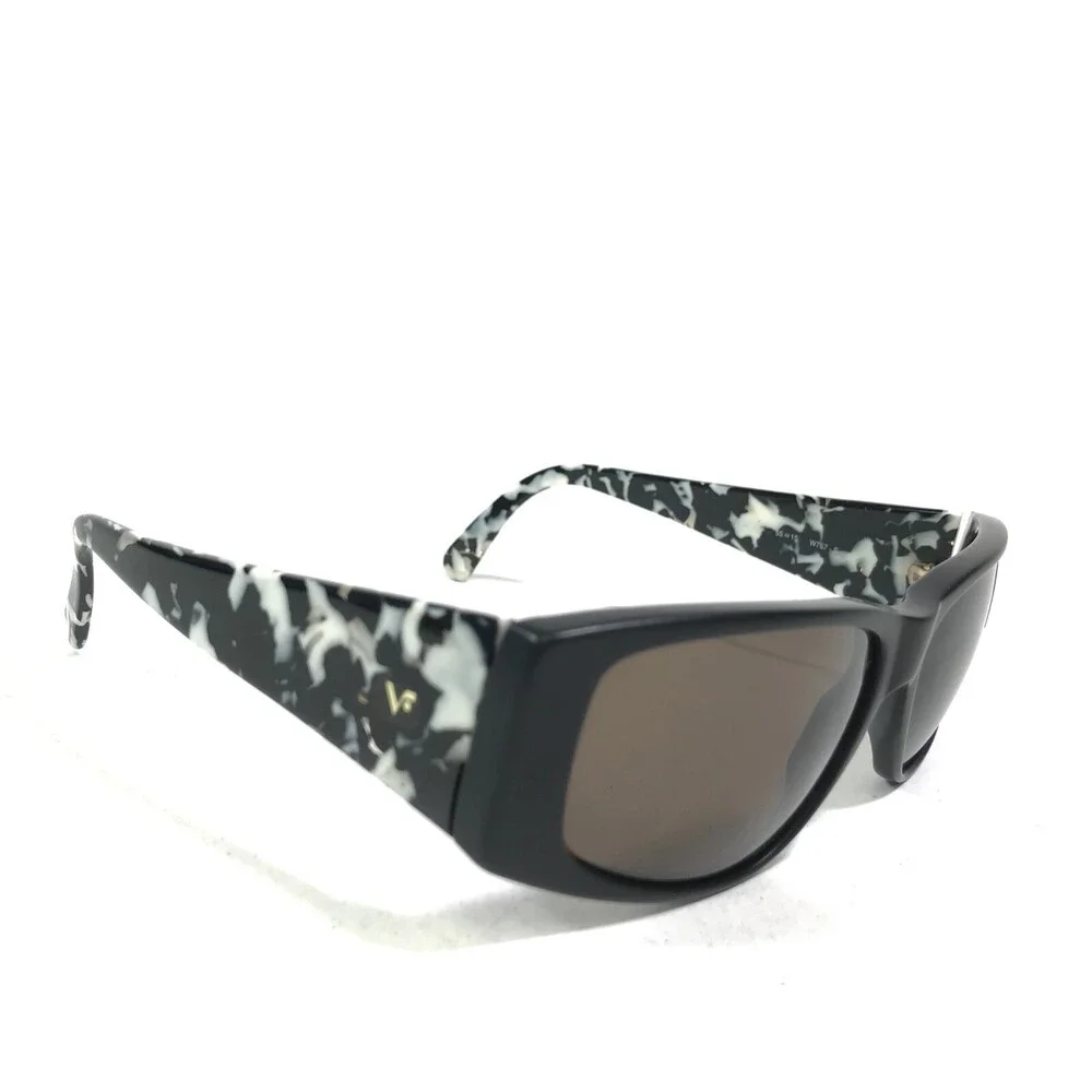 Vogue Sunglasses VO2068-S W767-S Black White Square Frames with Brown Lenses